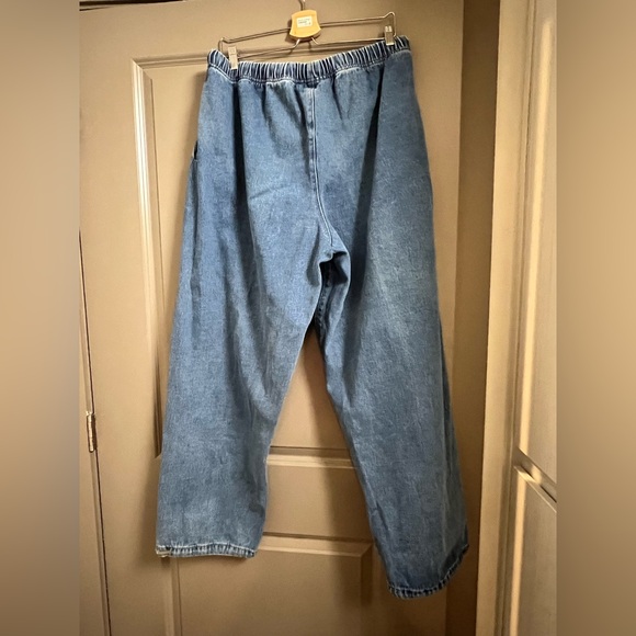 Fear of God Essentials Denim Drawstring Lounge Pants Large - Picture 4 of 8